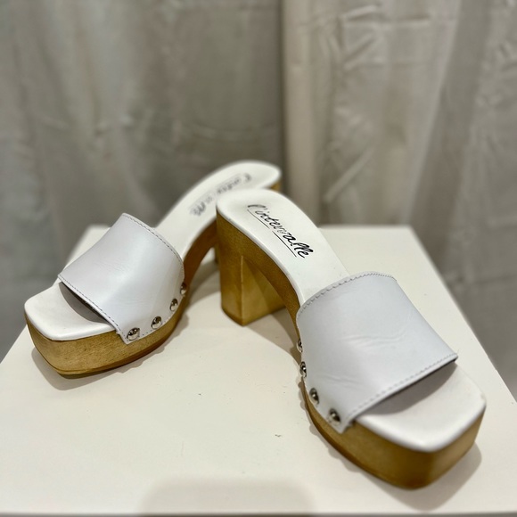 L'INTERVALLE slide plateforme sandal white 38 - Picture 3 of 5